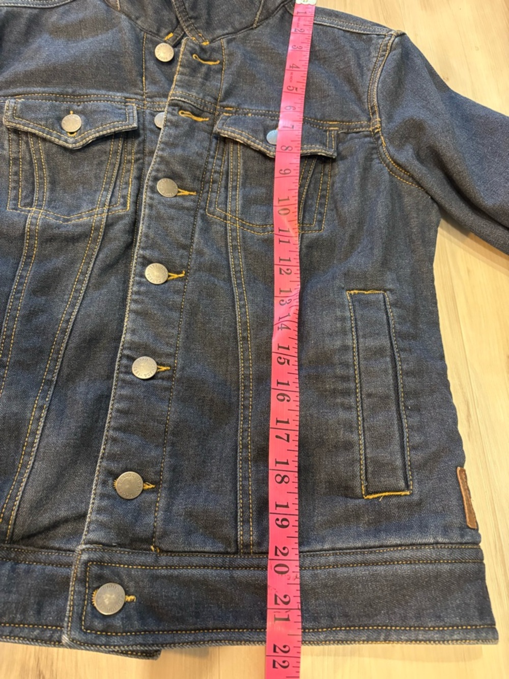 Roots Women’s Stretch Denim Jacket, Lined, Button Front, Size S - Picture 15 of 16